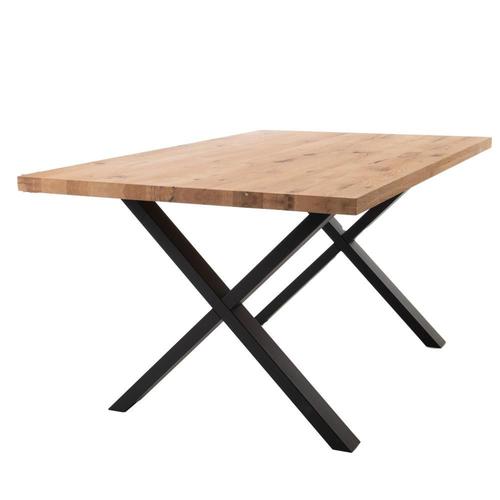 Découvrez La Table X Naturelle 200 Cm En Chêne