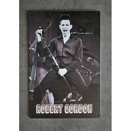 Plaque métallique décorative Rockabilly Robert Gordon
