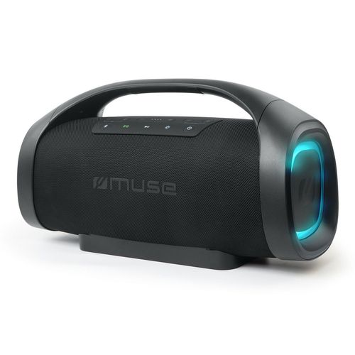 Enceinte Bluetooth Hifi MUSE M-980 BT USB Autonome sur batterie - 300W Lumière d'ambiance LED - IPX6 Resistance aux projections