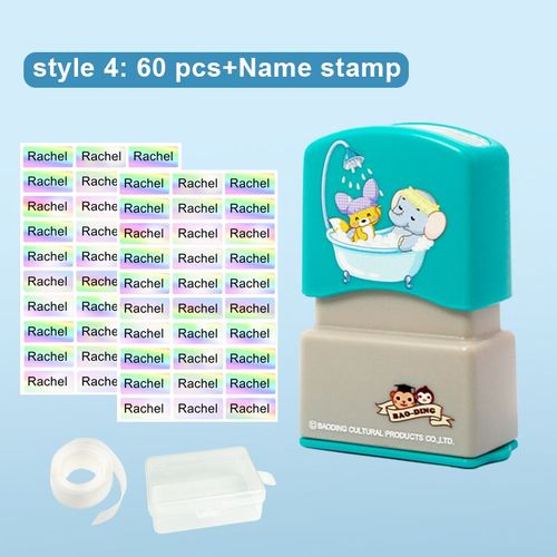 Étiquette Autocollante Personalisée Pour Enfant,Étanche,Pour Bouteille D'eau,Crayon Dinosaure,Pour L'école - Type Style4 Combination