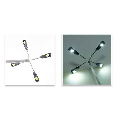 Lampadaire De Train En Acier,Échelle N,Lampadaire Led,Disposition De Diorama,Modèle De Construction,Rue Et Chemin De Fer,3v,1pc - Type 11cm White