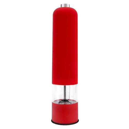 Bouteille d'assaisonnement électrique automatique avec lumière LED,moulin à sel,moulin à épices,cuisine,restaurants,accessoires de cuisine - Type Rouge