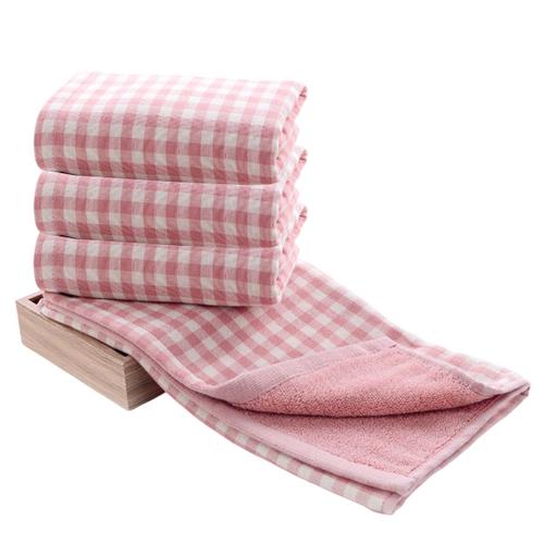 Lot De 4 Serviettes De Cuisine 34 X 76 Cm En Coton À Carreaux De Buffle, Serviettes De Bain Douces, Serviettes De Salle De Bain De Ferme, Serviettes À Main, Décoration