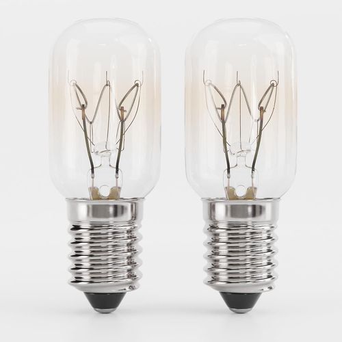 2x lampe réfrigérateur 15W E14 blanc chaud - ampoule pour machine à coudre, hotte aspirante, lampe en pierre de sel, congélateur - lampe réfrigérateur avec capsule T22