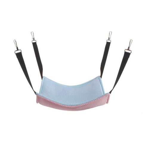 2024 Chat Hamac Suspendu Pour Cage Maille Respirante Multifonction Réversible Pour Chat Lit Hamac Avec Crochets Pour Le Repos D¿Été Rose Et Bleu 35x35cm / 13.8x13.