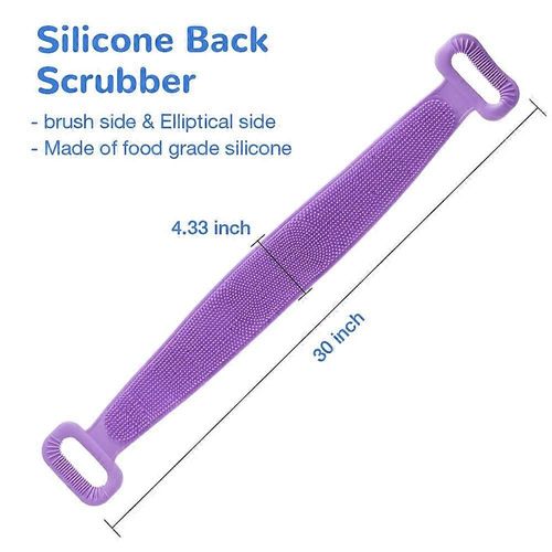Brosse De Douche En Silicone, Gommante Et Allongeante Pour Le Corps En Silicone, Facile À Nettoyer 