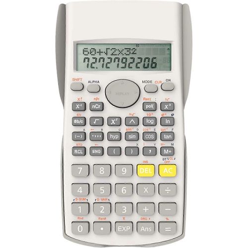 Calculatrice scientifique d¿ingénierie à 2 lignes, adaptée à l¿école et aux entreprises