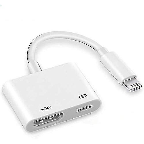 Adaptateur av hdmi numérique, compatible avec le connecteur Lightning vers hdmi de l¿iPhone certifié Apple Mfi