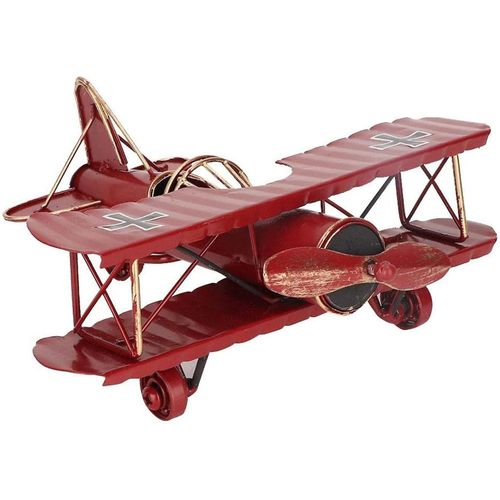 Modèle D¿Avion Rétro, Mini Planeur Décoratif En Métal Planeur Biplan Pendentif En Fer Forgé Modèle Adapté