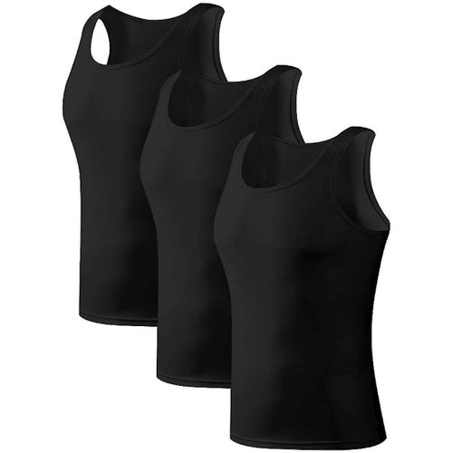 Sous-Vêtements En Rayonne De Bambou Pour Hommes Débardeurs Col D'équipage Chemises De Char Extensibles
