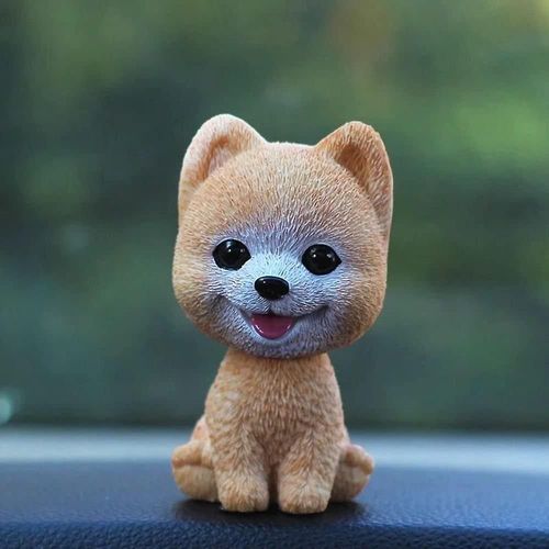 Auto Adorable Chien Action Figure Secouer La Tête Vaciller Tête Hocher La Tête Hocher La Tête Jouet Tableau De Bord Décoration Noddin