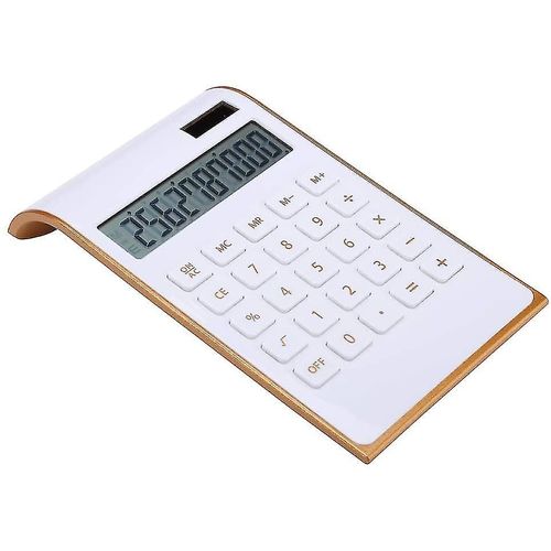 Calculatrice solaire, écran LCD inclinable, électronique de bureau / maison, calculatrice de bureau à double puissance