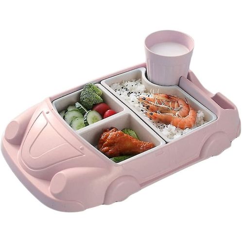 Assiette Pour Enfants, Vaisselle Portable Antidérapante Pour Enfants, Ensemble De Repas Pour Bébé À Ventouse Pour La Plupart Des Tables Et Des Chaises Hautes