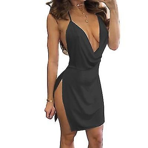 Femmes Ladies Bandage Bodycon Sans Manches Soirée Fête Cocktail Club Mini Robe