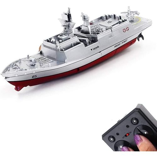 Modèle De Navire Télécommande Bateau Jouet Speed Boat Electric Water Anniversaire Des Enfants (Argent)