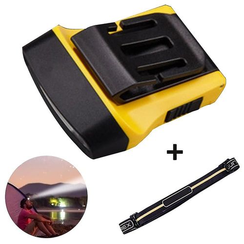 1 Pcs Rechargeable Motion Sensor Cap Visor Light - Cob Led Clip On Hat Light - Lampe de poche avec lumière rouge pour la pêche En cours d¿exécution Lecture de camping