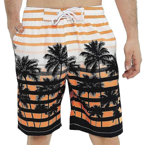 Maillots De Bain Pour Hommes Long, Quick Dry Boardshorts Pour Hommes, 9 Pouces Inseam Maillots De Bain Pour Hommes Avec Doublure En Maille