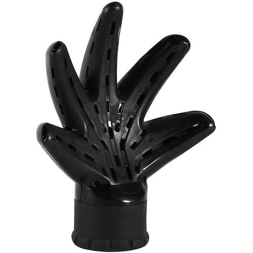 Outil de coiffure professionnel En plastique noir En forme de main Sèche-cheveux Diffuseur Accessoire