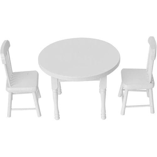 1:12 Maison De Poupée Mini Table Et Chaise Accessoires, Set Simulation Maison De Poupée En Bois Miniature Meubles Bébé Enfants Photo Accessoires