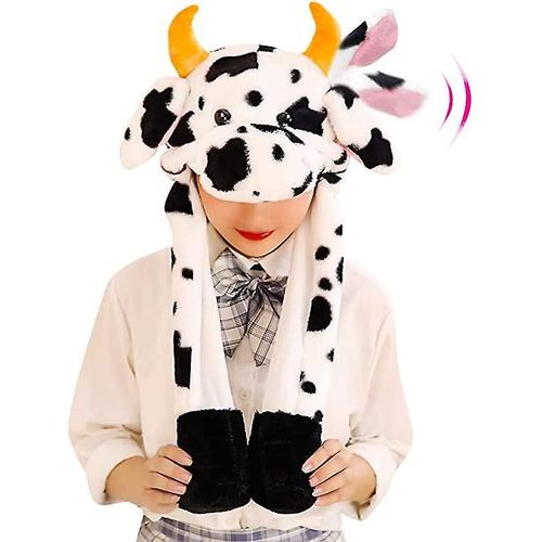 Saut D¿Oreille Rebond Jumping Hat Peluche Holiday Cosplay Robe Blanc