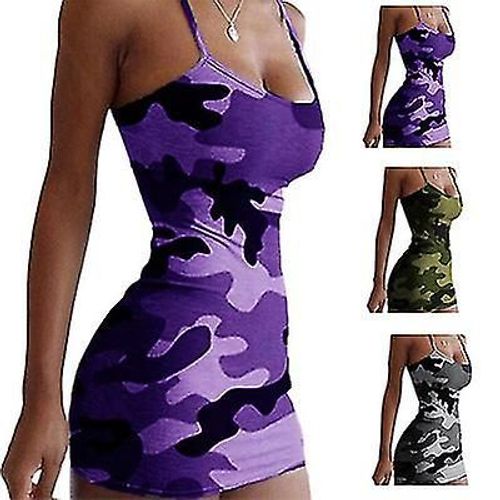 Femmes Spaghetti Strap Bodycon Mini Robe Sexy Party Club Porter Robes Sans Manches