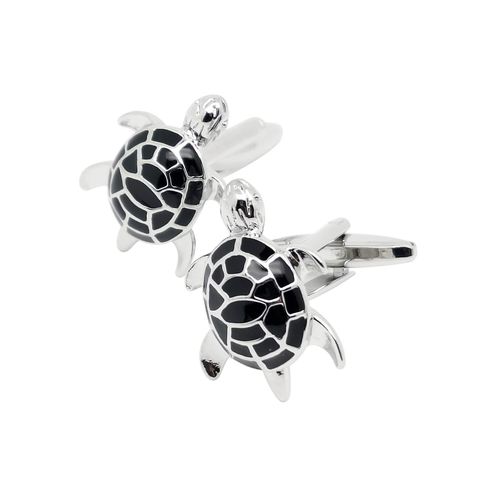 Boutons De Manchette Pour Hommes Pour Français Chemise Tuxedo Tortue Noire Acier Inoxydable Laiton Métal Chemise Bouton Bouton Anniversaire