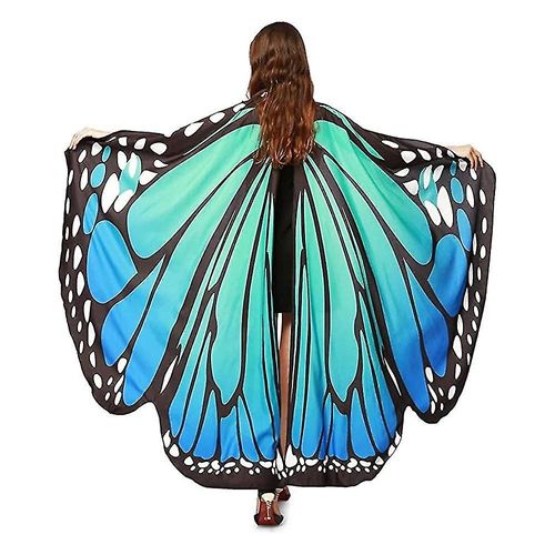 Femmes Halloween Party Butterfly Wings Shawl For Girls Adult Festival Costume Wear Dress Up Cape