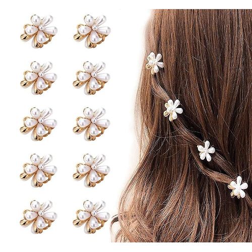 10 Petites Perles Barrettes Mini Perles Barrettes