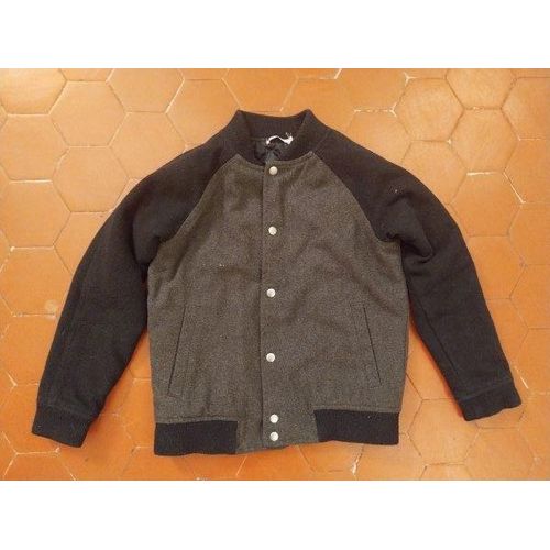 Blouson Laine Mélangée Anthracite Monoprix Kids
