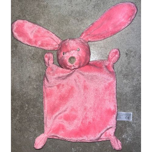 Doudou Lapin Rose Simba Tous Benelux Kiabi Peluche Jouet Bébé 