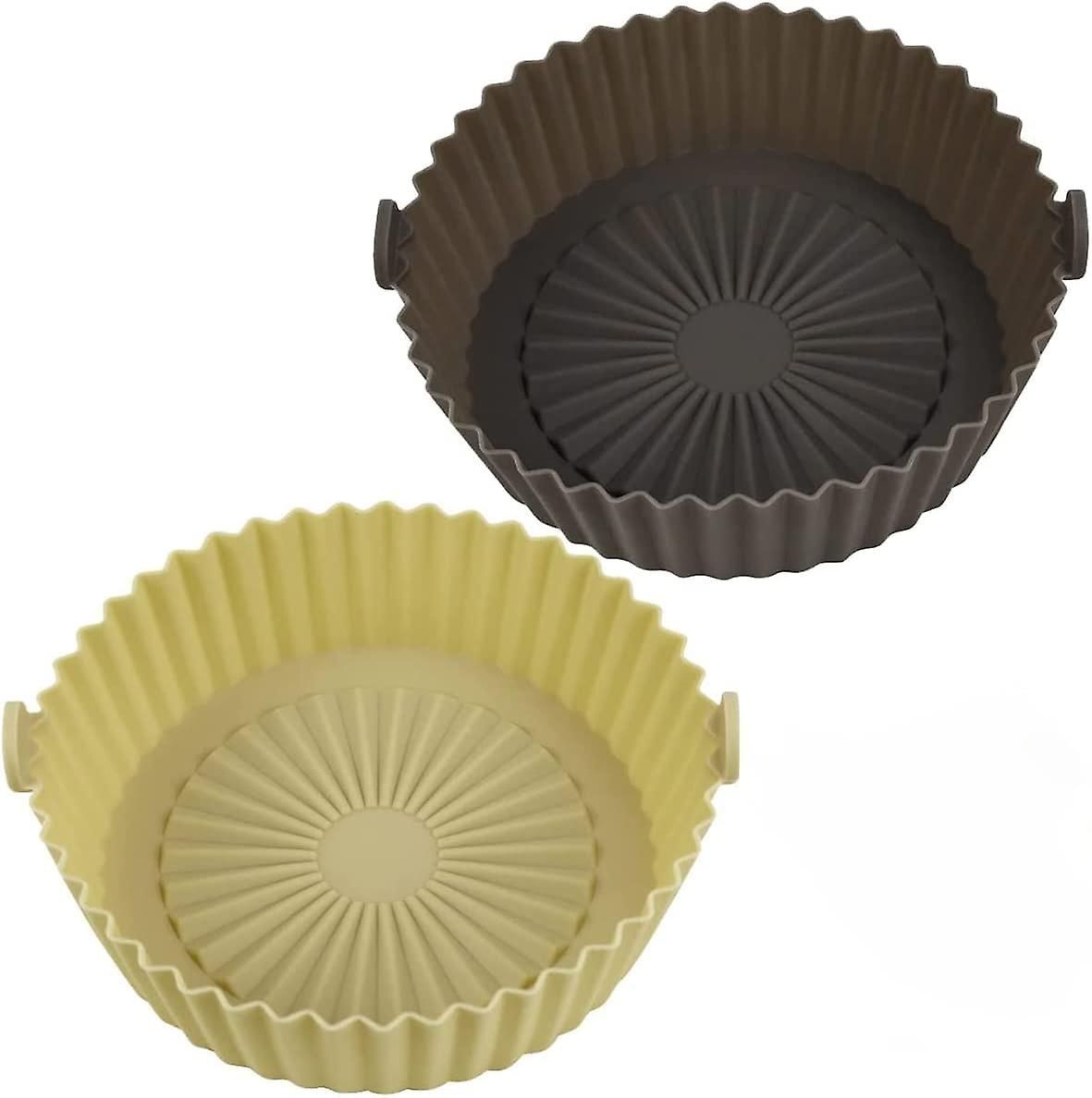 16.5cm Friteuse Air Friteuse Silicone Pot 2 Paires