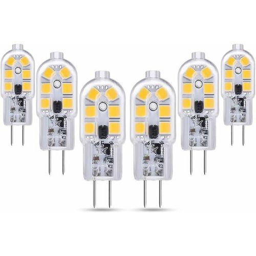 G4 Led 2w 12v Ac / dc Cool White 6000k Pour Hotte de cuisinière, 200lm, Halogène G4 10w 20w Équivalent, Non dimmable, Bi-pin Led G4 12v Pour Lustre / camping-car,