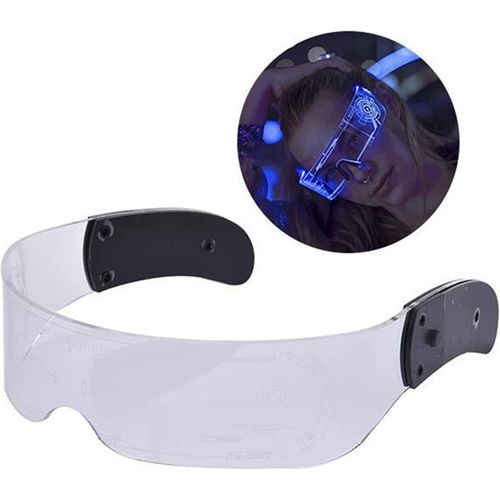 Lunettes Lumineuses Led Pour Adultes, Lunettes À Visière Led En 7 Couleurs, Lunettes Lumineuses De Couleur