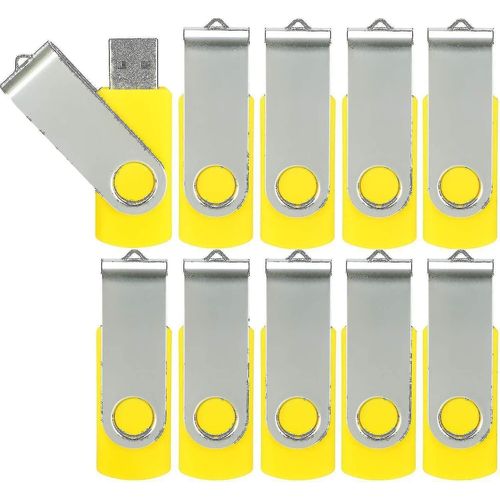2024 10 Pack Usb Flash Drives Usb 2.0 Clé USB Bulk Pack Pivotant Memory Stick Fold Storage Jump Drive Zip Drive-Haute Qualité