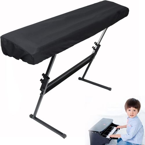 Housse De Protection De Clavier De Piano Avec Fermeture À Cordon, Couvercle Anti-Poussière De Piano Numérique Noir, Pour Piano Numérique, Yamaha, Casio, Console (88 Touches)