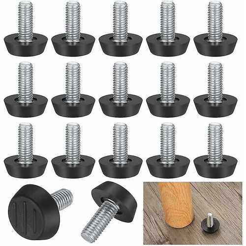 22 Pack Pieds De Nivellement De Meubles Réglables - M8 X 23 X 27mm - Vis De Jambe De Chaise