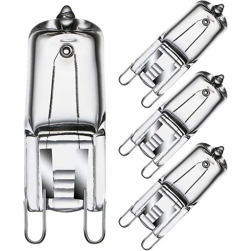 G9 Ampoule de four halogène G9 Four 25w 230v 300c Tolérance Ampoule 4 Pack