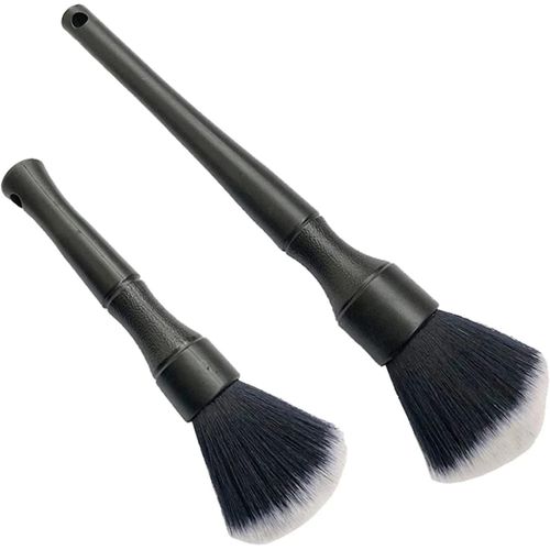 2 Pcs Brosse De Nettoyage De Voiture Brosse D¿Esthétique De Voiture Brosse D¿Détail De Voiture Ensemble De Brosses D¿Esthétique De Voiture