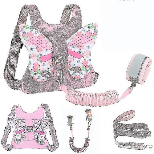 Anti Perdu Wrist Link Enfant Enfants Harnais De Sécurité Enfants Walking Wristband Assistant Ceinture Ceinture Pour Fille Rose Harnais De Sécurité