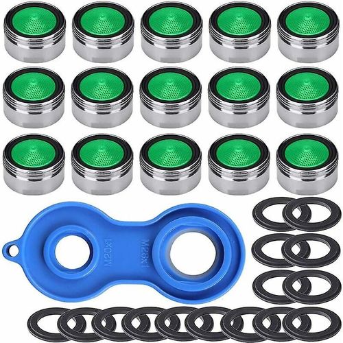 Aérateur De Robinet D¿Économie D¿Eau M24 20pcs Aérateur De Pulvérisation Buse Robinet De Cuisine Matériel +1pc Aérateur De Robinet Universel Pour Évier De Cuisine Et Bassin De Salle De Bain M