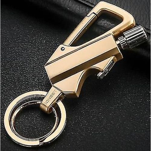 2024 Multifonctionnel Match Kérosène Briquet Extérieur Étanche Portable Ouvre-Bouteille Porte-Clés