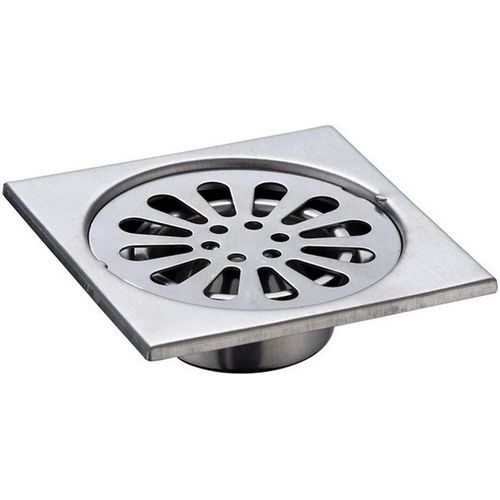Drain de sol avec couvercle amovible, drain de douche en acier inoxydable avec protecteurs de drainage, grille de déchets Splain ( Taille: 90 * 90mm )