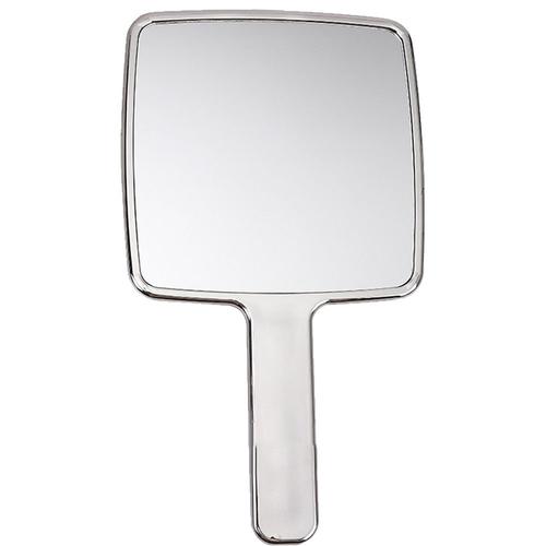 Miroir à main avec poignée confortable pour hommes et femmes - Miroir de barbier portable pour la coupe des cheveux à l'arrière de la tête