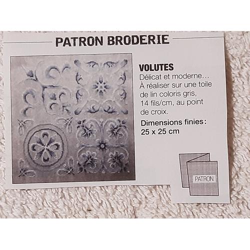 Patron Broderie Modes Et Travaux 1492 : Volutes