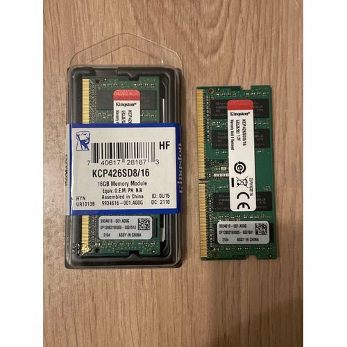Barrettes de RAM KINGSTON 16 GB