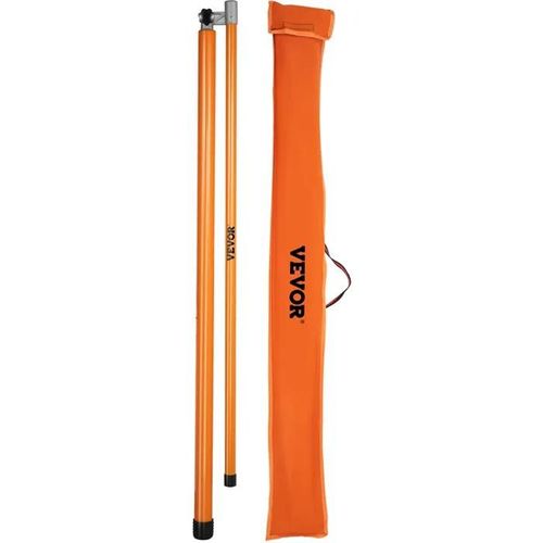 Canne Télescopique Mesure Hauteur-Vevor-Bâton De Mesure De La Hauteur De Charge Plage 140-457 Cm-Pour Transport Camion