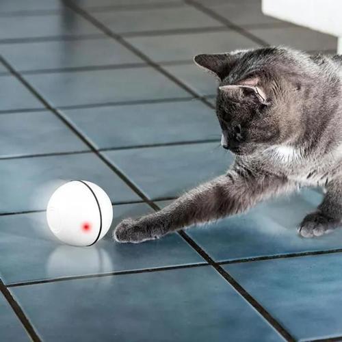 Jouet Interactif Intelligent Pour Chat - Balle Rotative Automatique À 360 Degrés Jouet Rechargeable Par Usb Pour Animaux De