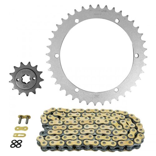 Kit Chaîne Afam 13x40 Pas 520 Pour Quad Yamaha 200 Yfs Blaster 1989 À 2006 Neuf