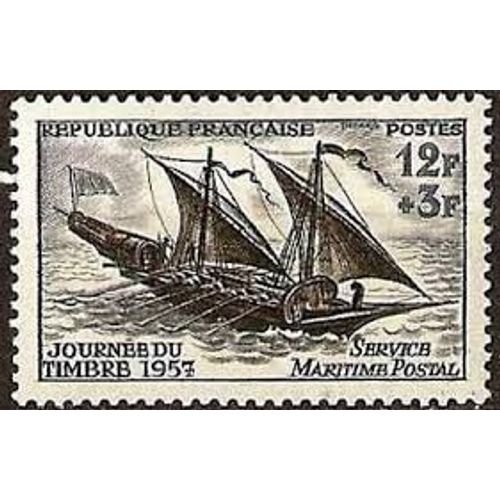 Journée Du Timbre : Felouque Année 1957 N° 1093 Yvert Et Tellier Luxe