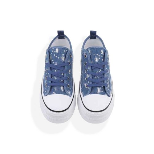Baskets A Plateforme En Jean - 37